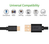 Ugreen 10836 USB 2.0 to Microusb Cable 1 meter Black Charge and Sync Cable