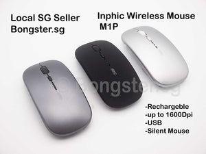 Inphic silent wireless mouse rechargeble M1P