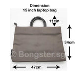 14 inch 15 inch hand carry laptop bag with free pouch