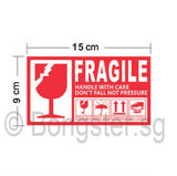 Fragile Handle with care self adhesive sticker