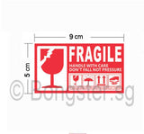 Fragile Handle with care self adhesive sticker