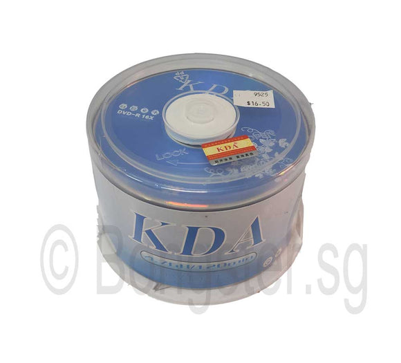 KDA Blank DVD-R , DVD+R 50 pieces pack