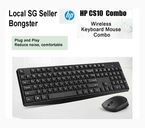 HP CS10 wireless keyboard and mouse combo black
