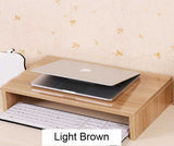 Sturdy 1 level wooden laptop riser Ergonomic stand, Model H