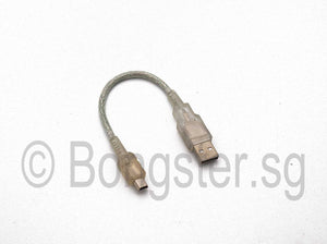 Mini USB Male to USB Type A Male cable 10cm