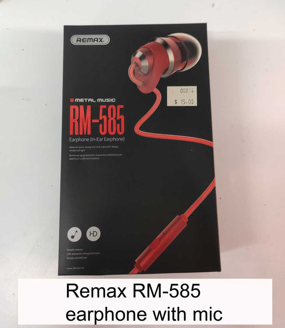 Earphone with microphone Remax RM-585