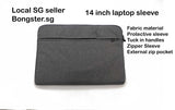 14 inch laptop protective sleeve with side zipper