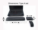 Ergonomic Keyboard palm rest with matching wrist rest bundle set
