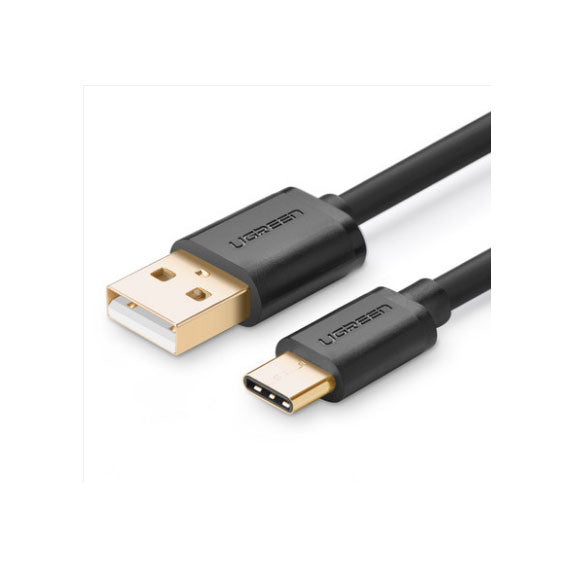 Ugreen Gold Plated USB 2.0 Type A Male to Reversible Type-C Male Charge Sync Cable
