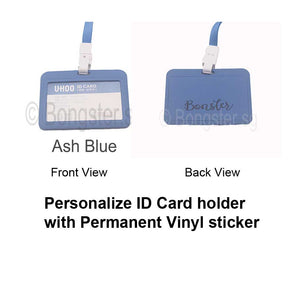 Personalise ID ezlink card tag holder with Vinyl permanent sticker UHOO6634 /6633
